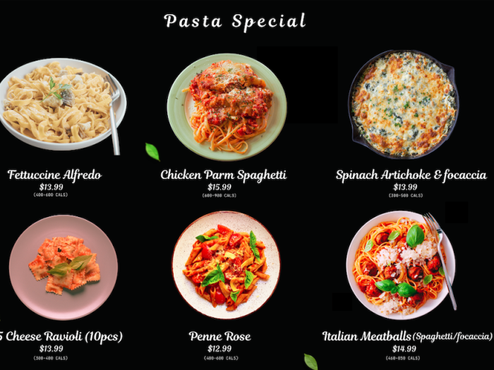 Pasta Specials