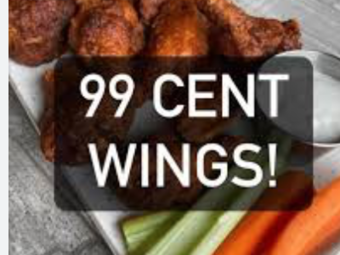 Thursdays 99 cent wings